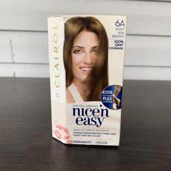 CLAIROL ~ Nice 'N Easy ~ Permanent ~ 6A Light Ash Brown Hair Color