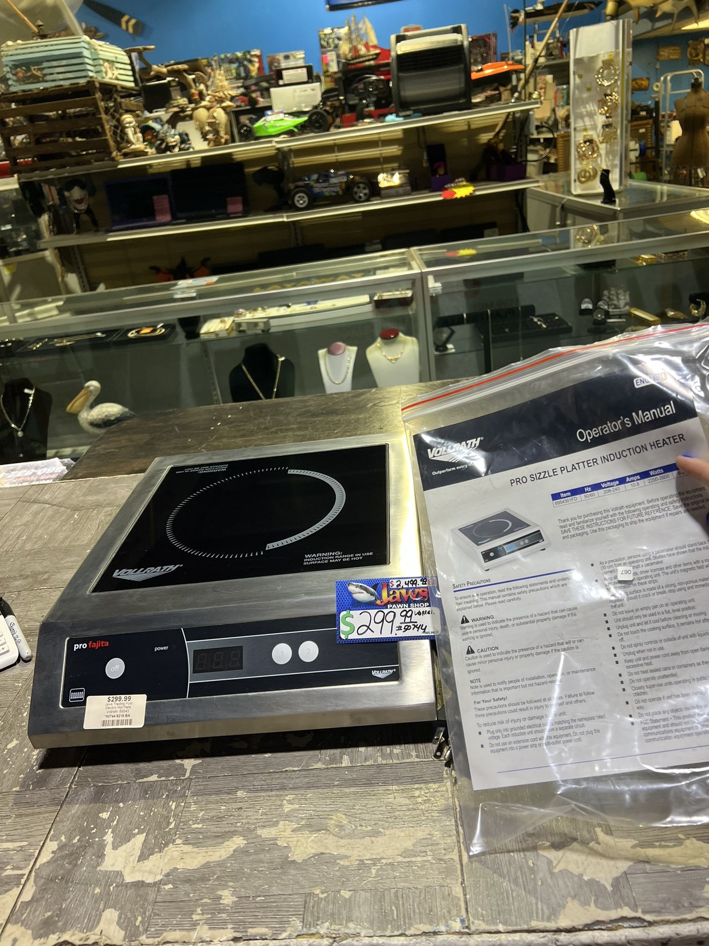Vollrath pro sizzle platter induction heater / eletric hot pan pick up only
