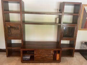 Large  Wall Unit: Indonesian Wood