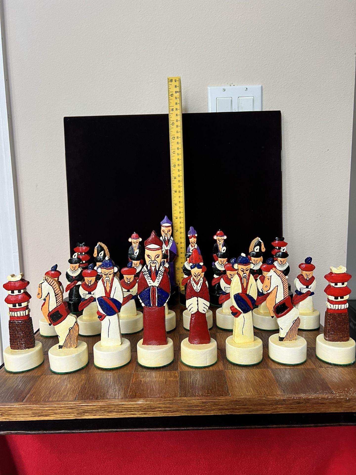 Chess Set Over Sized 17” Wood Board