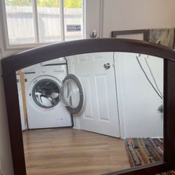 Used Wooden Dresser With Mirror!