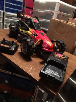 Red/black remote control buggy