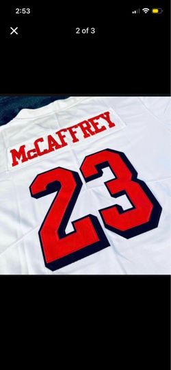 Christian McCaffery 23 jersey fully stitched