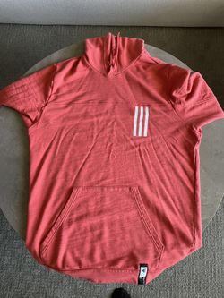 Pre-Owned Men’s Adidas GT6210 Post Game Lite Hoodie Salmon color Pullover Size M