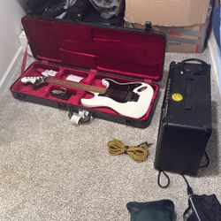 Fender Stratocaster with Marshall MG 30 FX amplifier brand new never used