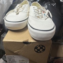 6.5 Men / 8 Women White Vans $35 