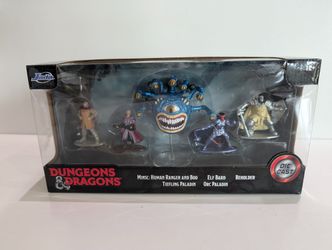 Dungeons & Dragons Diecast Figure Set Beholder Minsc Boo Tiefling Orc
