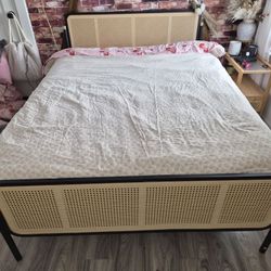 Full Rutton Bed Frame And Matress 