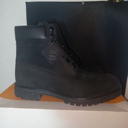 Timberland Premium Black Nubuck Men Size 10.5, 11, 13 Available 