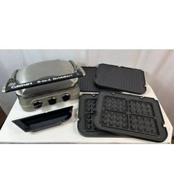 Cuisinart GR-4N 5-in-1 Grill Griddler with 4 Plates - Waffles, Panini - NICE !!!