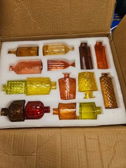 Box of Glass Vases