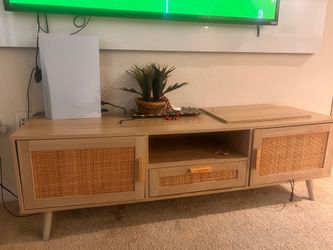 Wood entertainment center