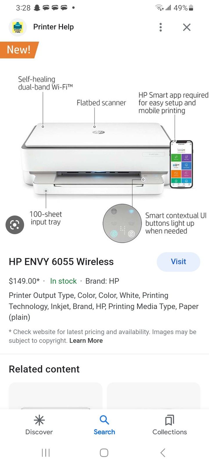 HP Envy 6055 Printer