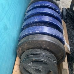 Weight Lifting Iron And Rubber Plates