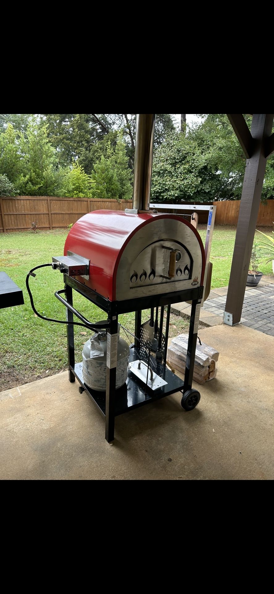 Gas And Wood Fire Pizza Oven
