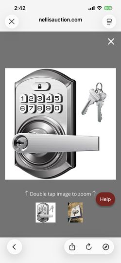 TEEHO TE004 Keyless Entry Keypad Door Lock With Handle - Smart Digital Electronic Lock For Interior Door With Anti-Peeping, Auto Lock & Passage Mode -