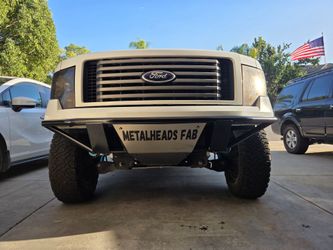 F150 Offroad/Prerunner Style Bumper with Plated Mounts