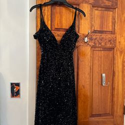black faviana prom dress 