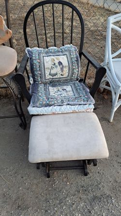 Rocking Chair and Foot Stool/ Rocker