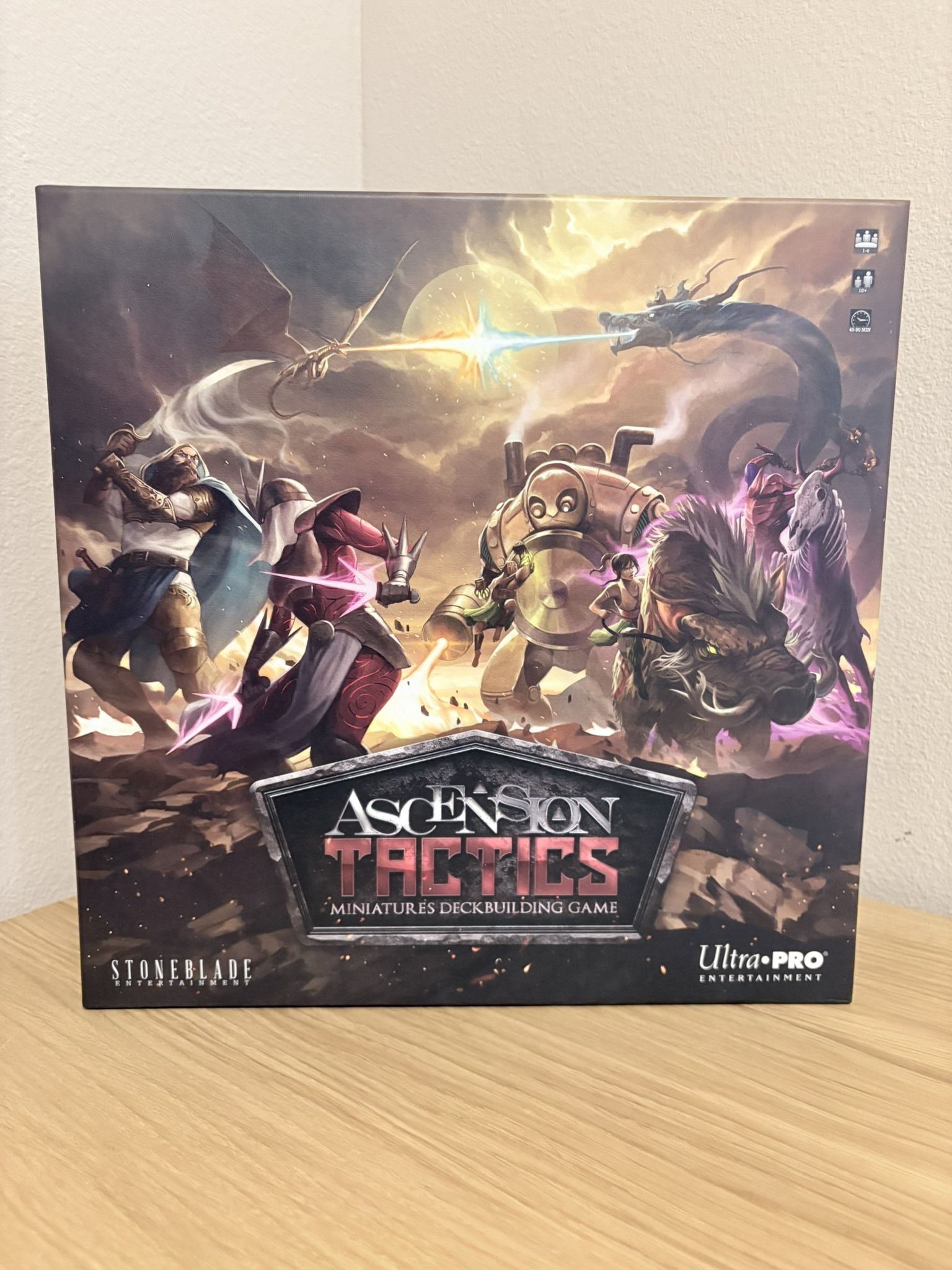 Board game: Ascension Tactics: Miniatures Deckbuilding Game - Card are sleeved