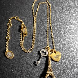 Juicy Couture 3 Charm Necklace SEE DESCRIPTION AND PHOTOS 