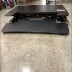 27.3”W Adjustable Stand Up Desk Converter, Black