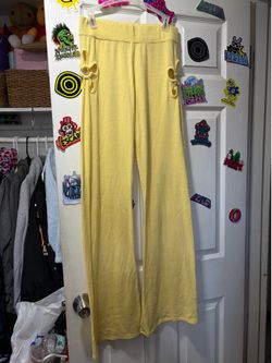 Forever 21 Flower cutout flared pants