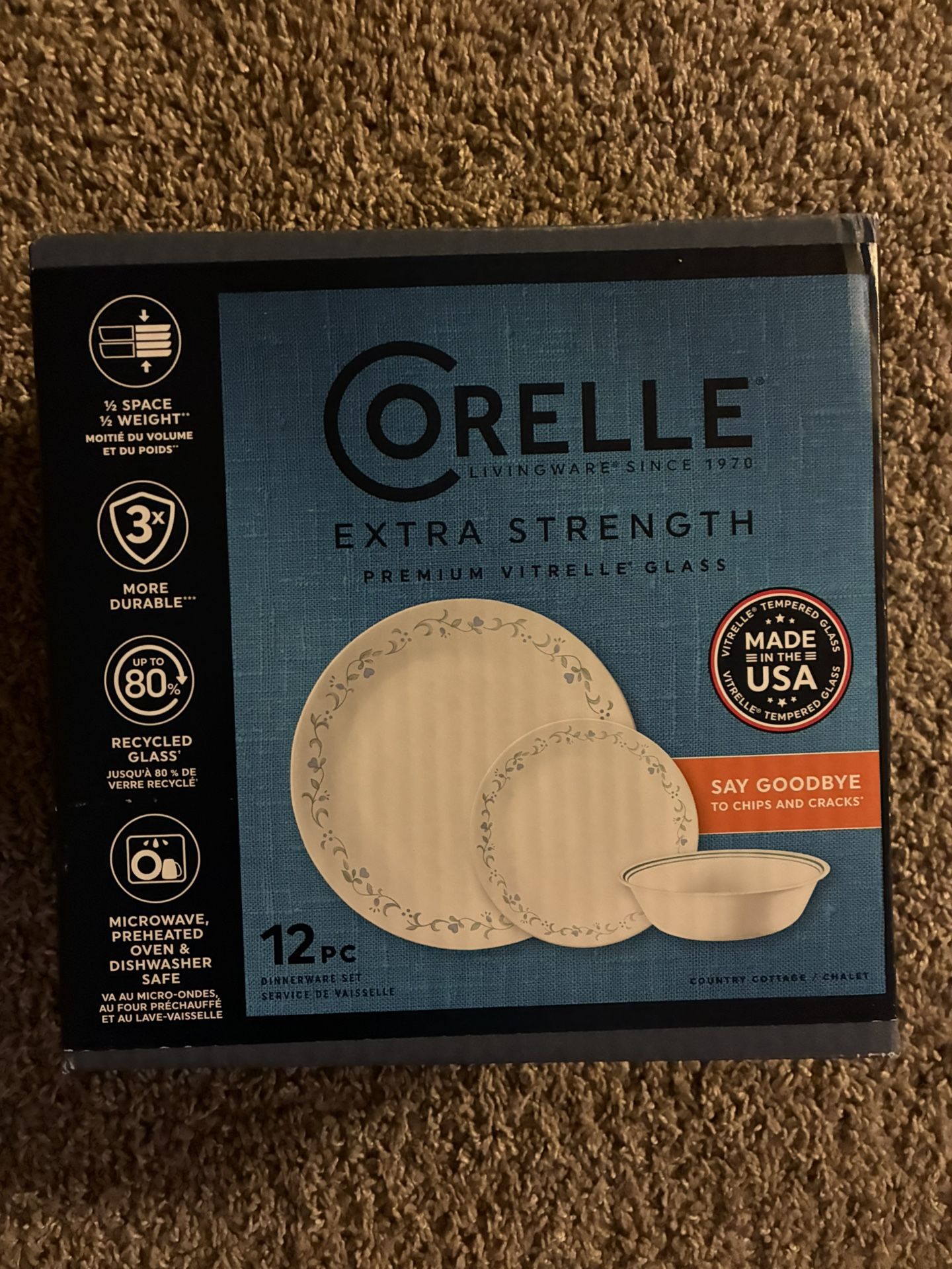 Corelle 12 Piece Dinnerware Set