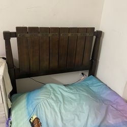 Twin Bed Frame, Headboard And Night Stand