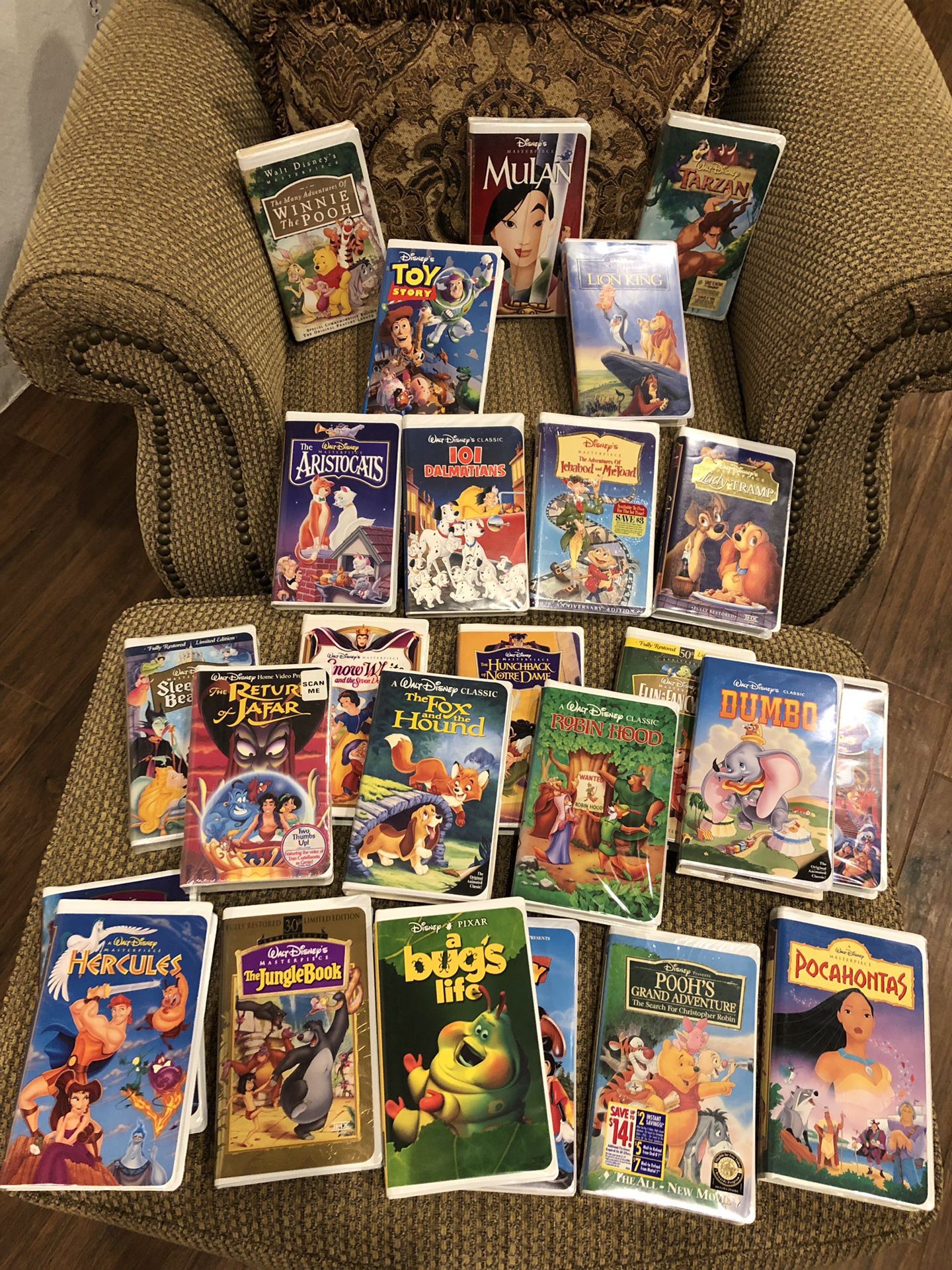 Vintage Disney VHS Movie Collection (38 Movies)