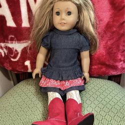 American Girl Doll With AG Outfit & Shoes