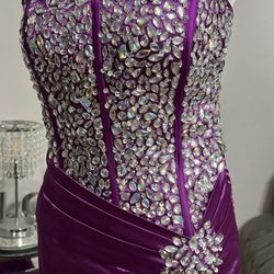 Beads Women Evening Prom Dress 