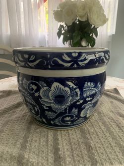 Beautiful Blue Glazed Pot