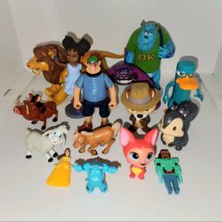 assorted lot of Disney mini figures 