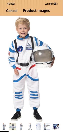 Kids Astronaut Halloween Costume with Helmet