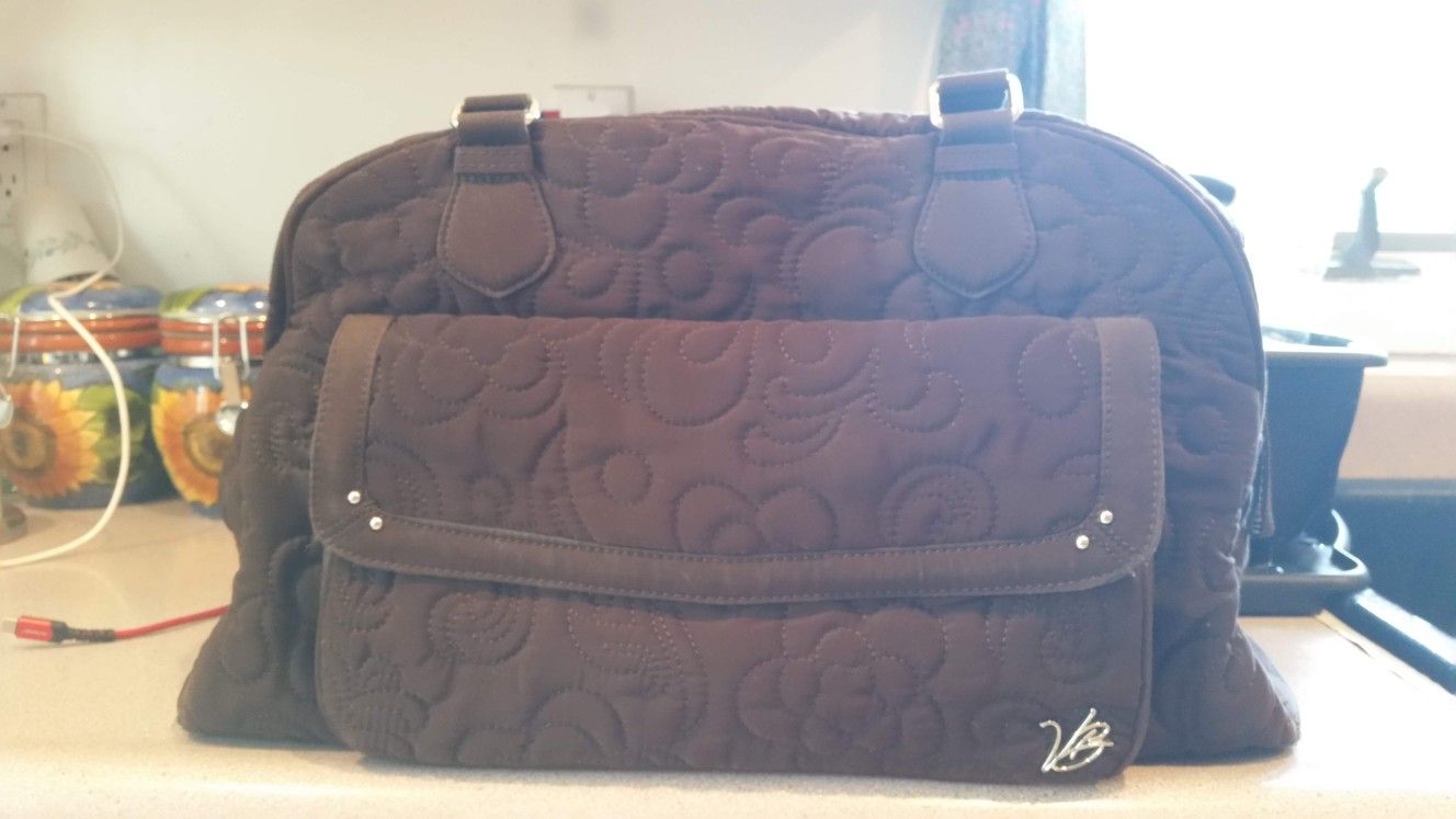 Brown Vera Bradley Diaper Bag