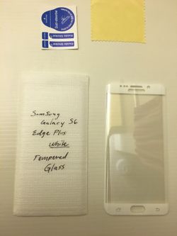 Qty. : 2 - Samsung G. S6 Edge Plus White Tempered Glass