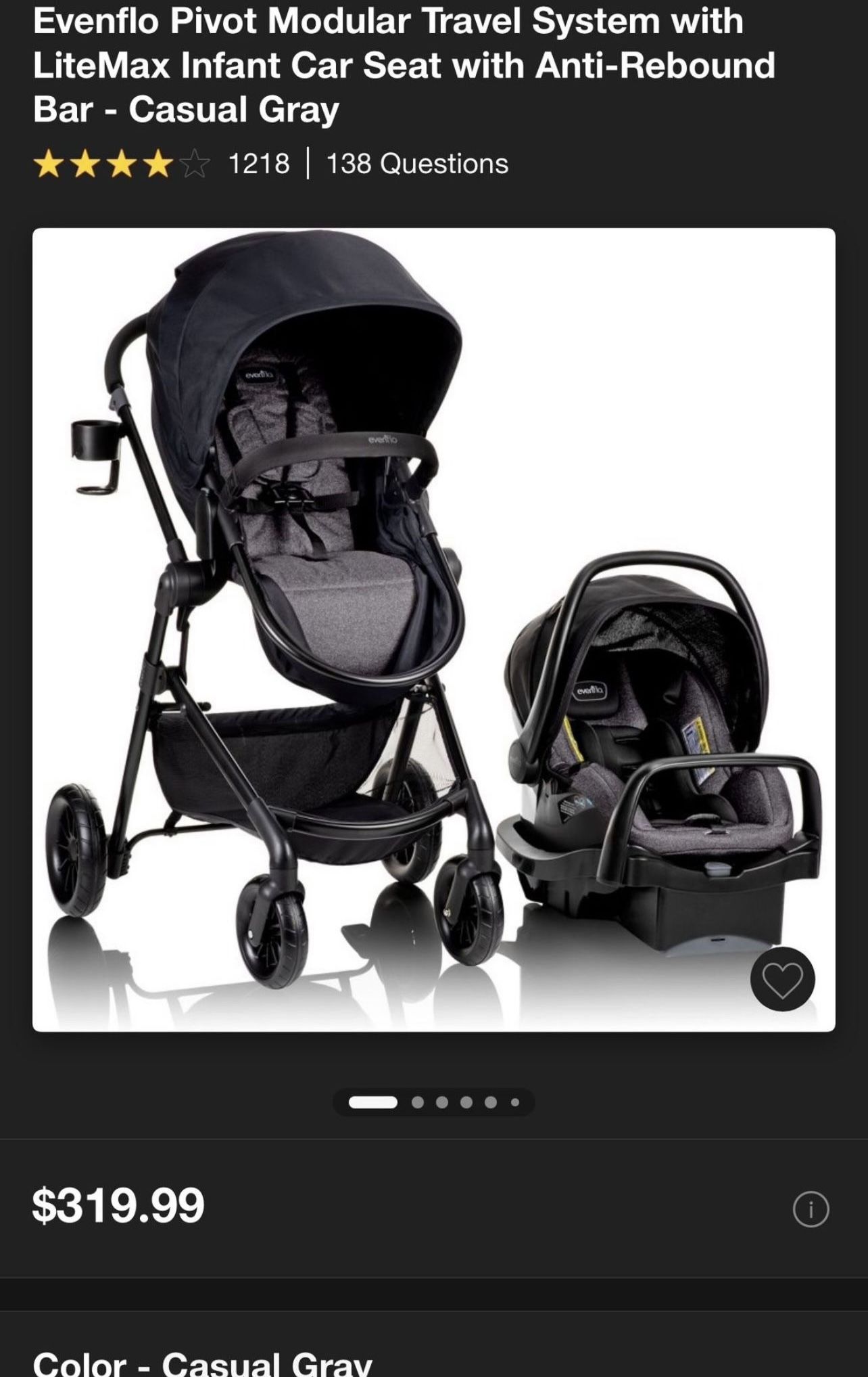 Evenflo Pivot Modular Travel System