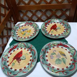 Lenox Everyday Winter's Greeting Dinner Plates Set 4