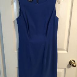 Blue polyester/spandex dress￼