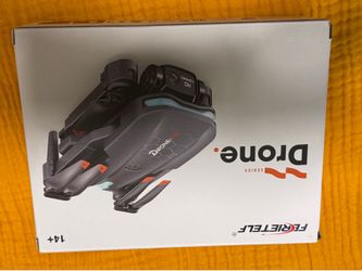 Orange Drone with Camera for Kids, Foldable Mini RC