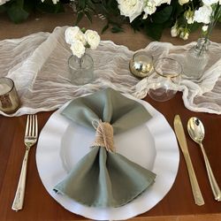 139 Green Napkins For Wedding (0.35 Each)