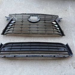 2016 thru 2020 Lexus RX350 RX450h upper and lower grill assembly