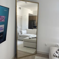 Gold Trim Mirror 