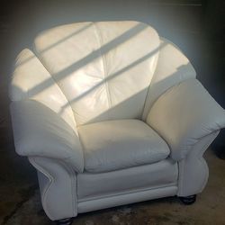 Vintage Oversized  Leather Chair