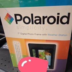 Polaroid 7" Digital Photo Frame With Weather Station 