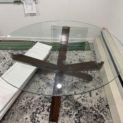 Tempered Glass Dining Room Table