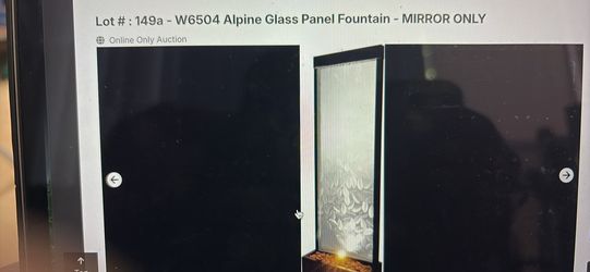 New Alpine Glass Panel Fountain Mirror-Mirror ONLY (W6504)