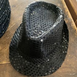 Black Sequined Hats