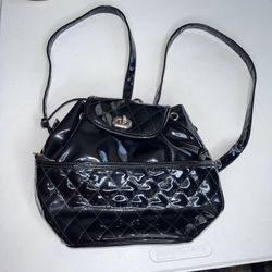 Patent Leather Mini Backpack 